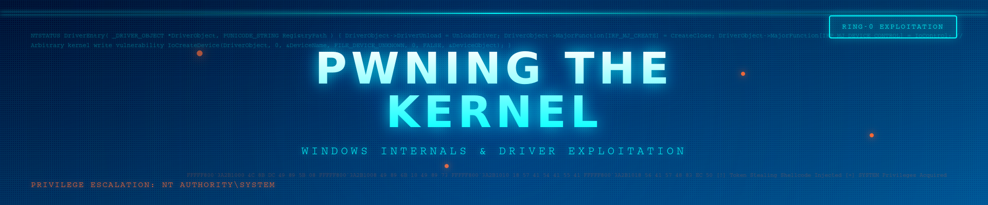 Pwning the Kernel - NT AUTHORITY\SYSTEM